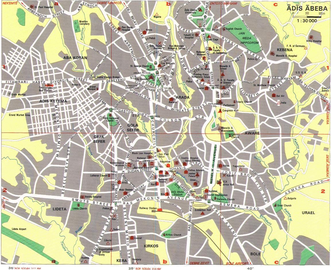 Mapa Varšavi atrakcije 