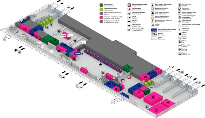 Mapa Varšavi modlin