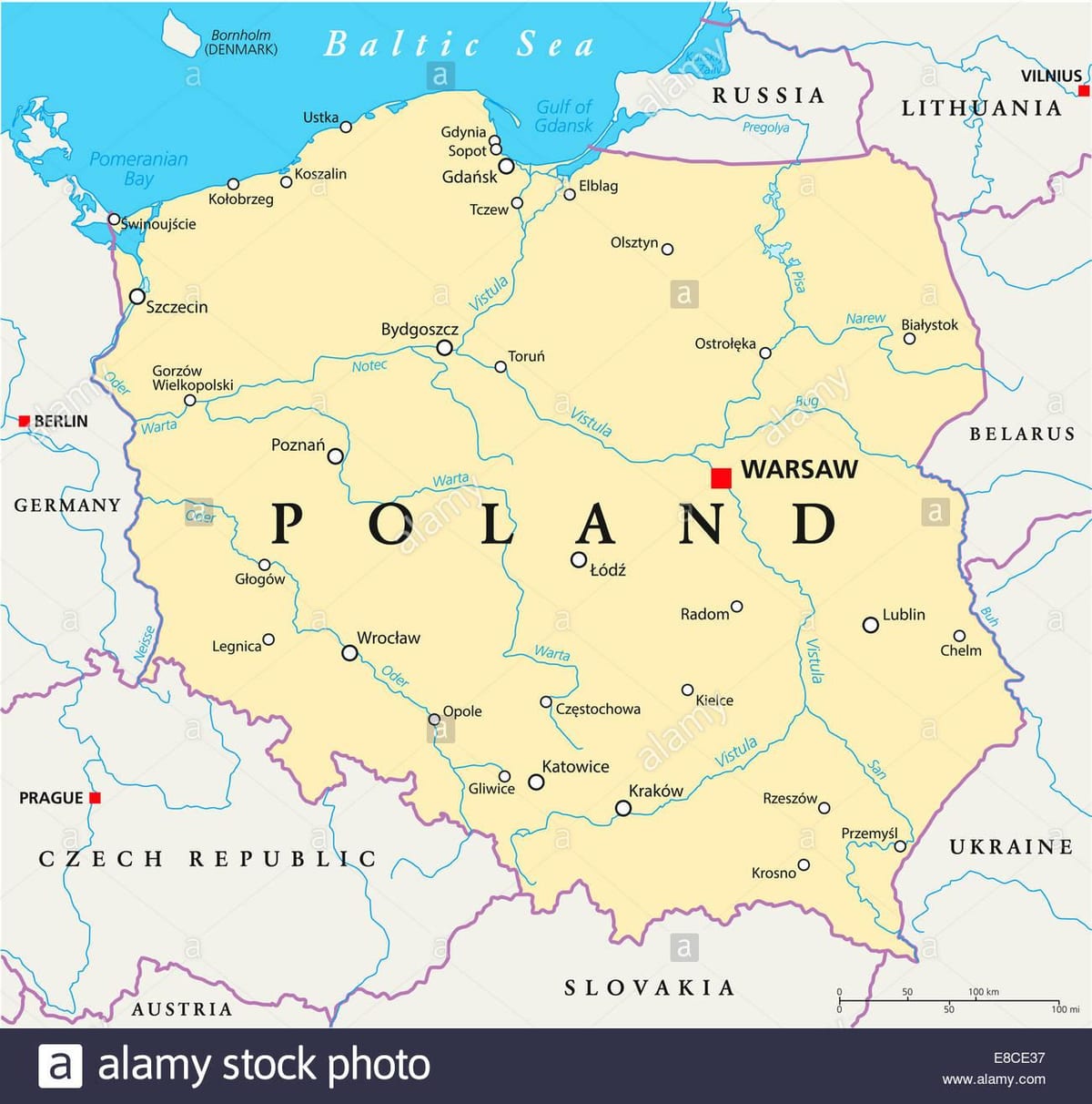 Varšava lokaciju na svijetu mapu