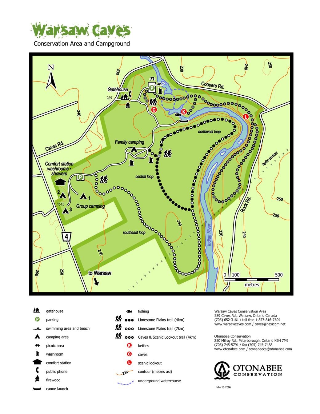 Mapa Varšavi pećine 