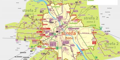 Mapa Varšavi bus 