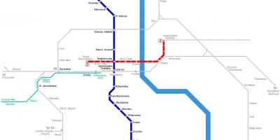 Mapa metroa Varšavi