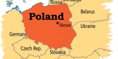 Mapa Varšavi evropi